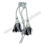 Silver – Black Cord For Lawyer Simple Pair